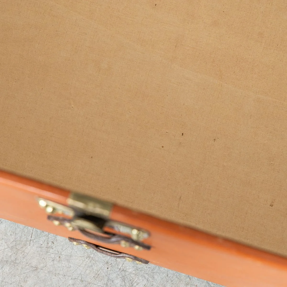 PUSHKINS.COM - B12016 - ANTIQUE 20thC LOUIS VUITTON COURIER TRUNK IN ORANGE VUITTONITE CANVAS c.1900 - 16.jpg