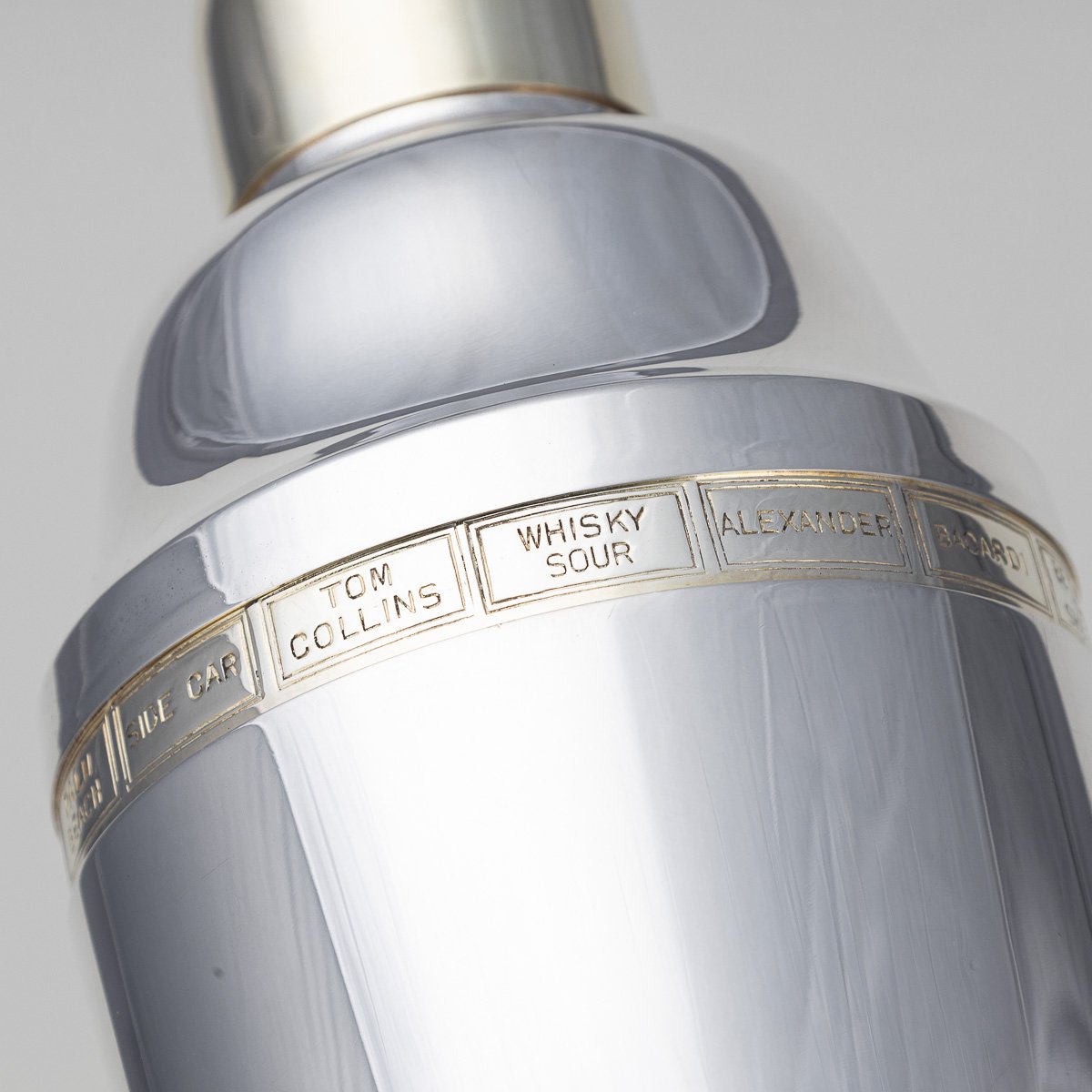 PUSHKINS.COM - D11168 - VINTAGE 20thC ENGLISH SILVER PLATED %22RECIPE%22 COCKTAIL SHAKER c.1960 - 15.jpg