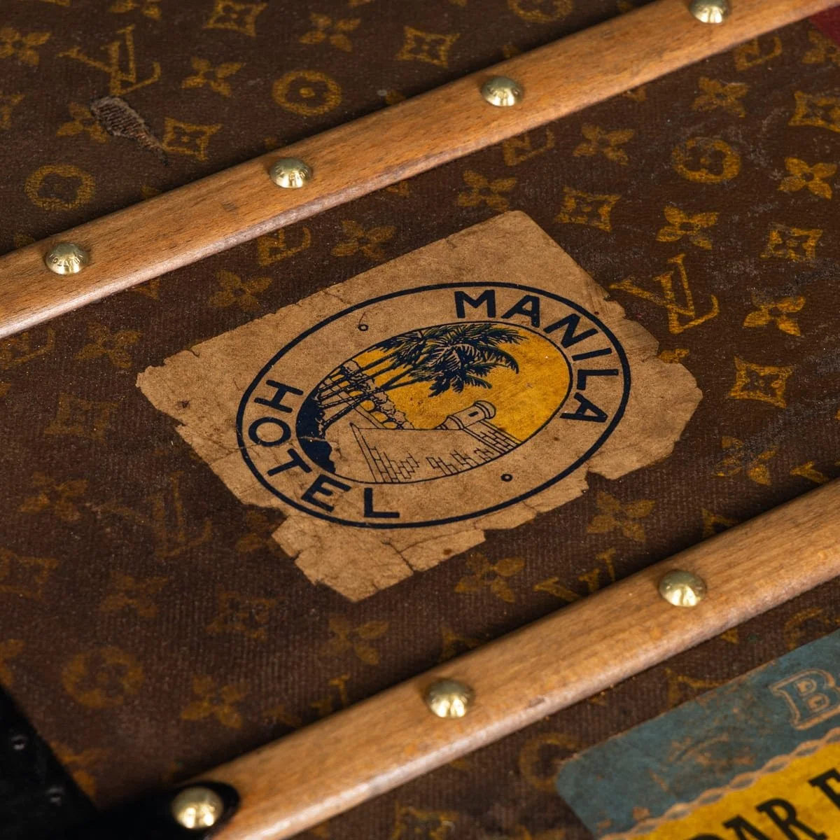 PUSHKINS.COM - B12257w - VINTAGE 20thC LOUIS VUITTON HAT TRUNK IN MONOGRAM CANVAS, FRANCE c.1930 - 38.jpg