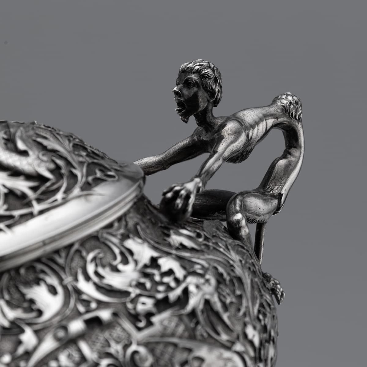 PUSHKINS.COM - A00252 - ANTIQUE 19thC ITALIAN SOLID SILVER THREE PIECE TEA SET BY G.ACCARISI c.1890 - 39.jpg