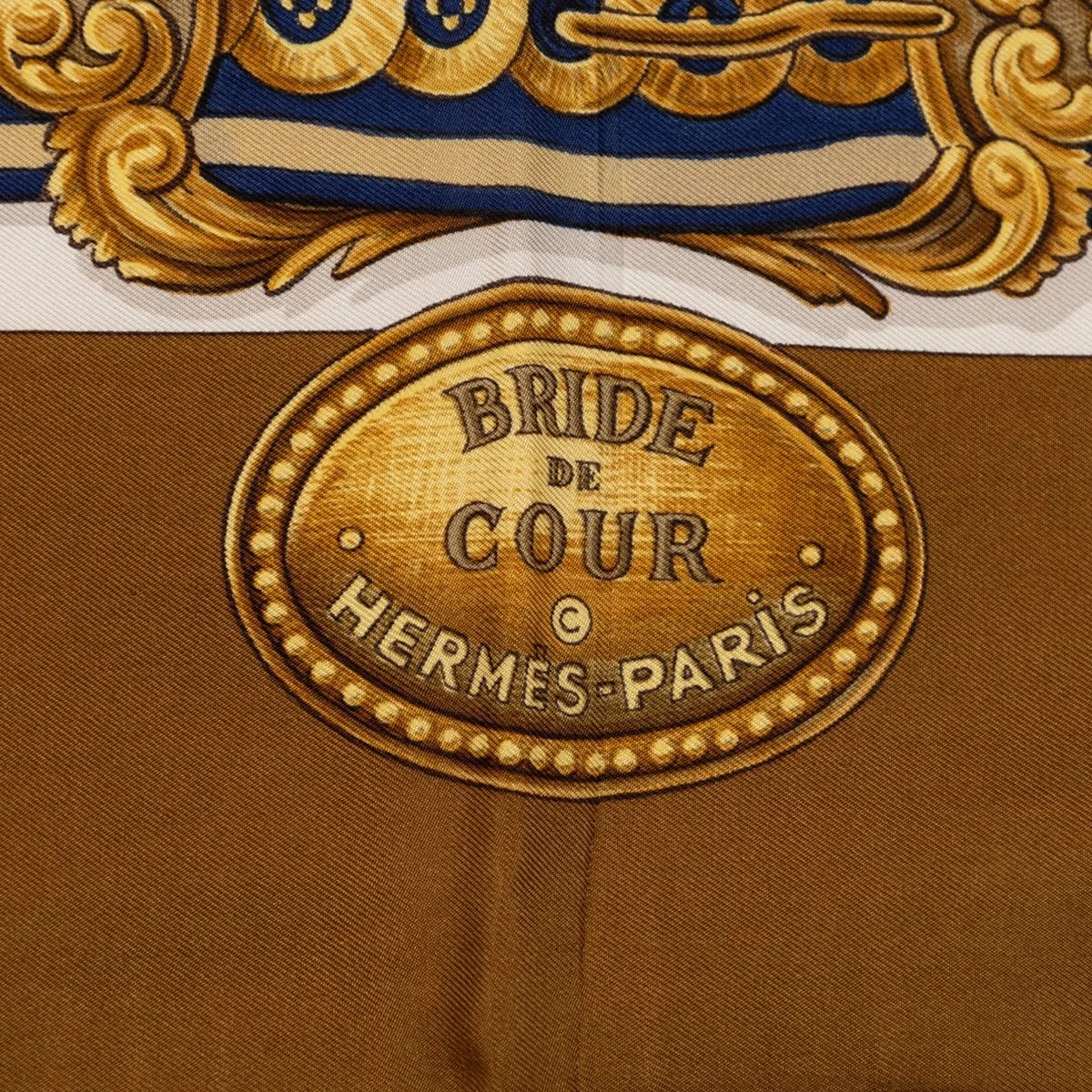 PUSHKINS.COM - B12225 - 20thC SILK HERMÈS "BRIDE DE COUR" SCARF BY FRANÇOISE DE LA PERRIÈRE, BOXED - 13.jpg