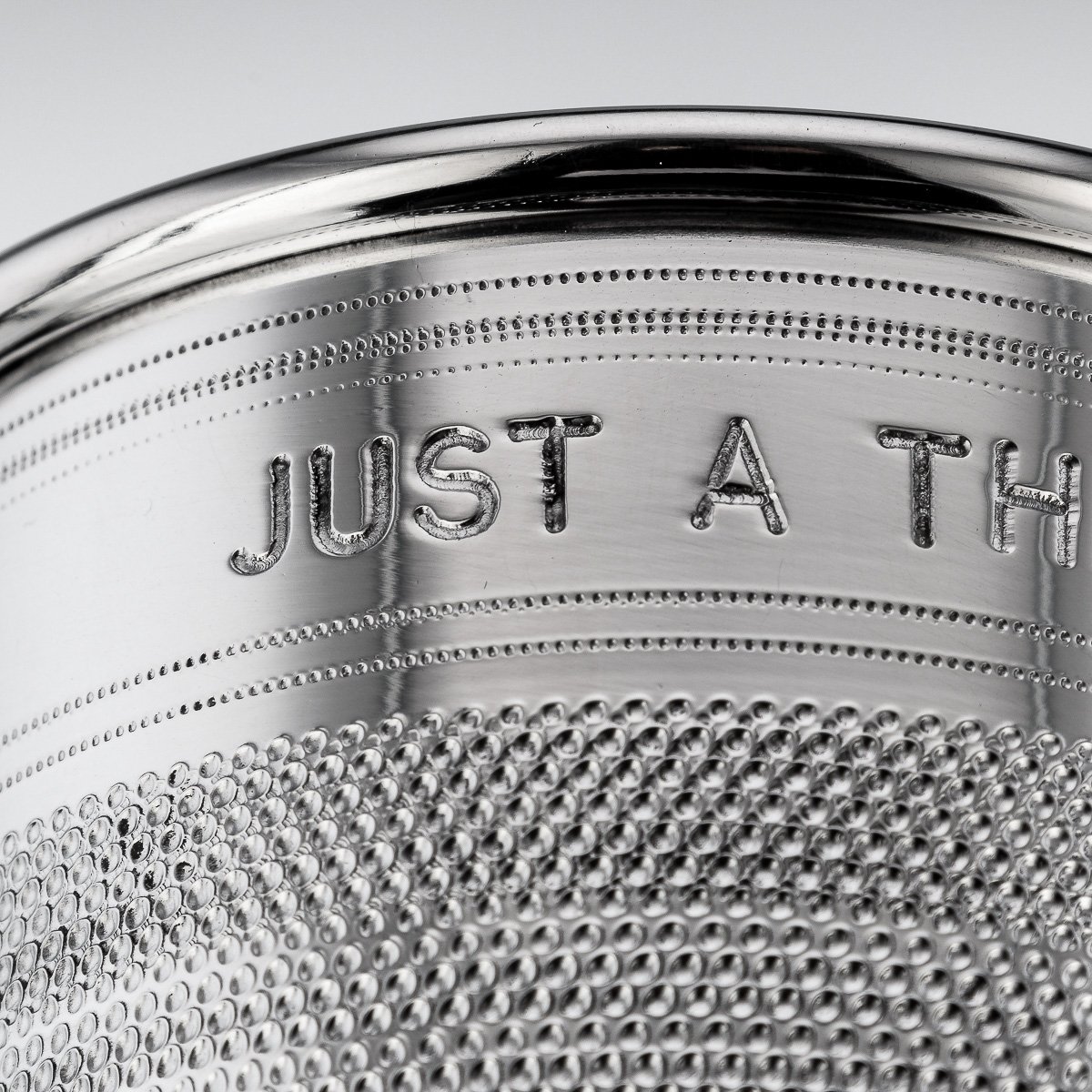 PUSHKINS.COM - A8855 - PAIR OF MID 20thC ENGLISH SILVER PLATED 'JUST A THIMBLEFUL' BEAKERS c.1950 - 09.jpg