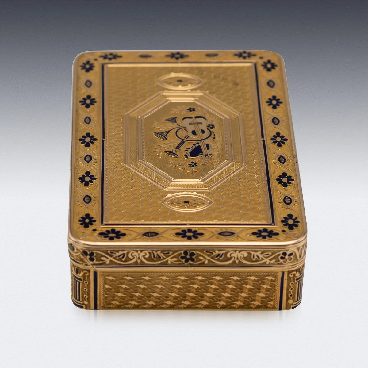 PUSHKINS.COM - A00118 - ANTIQUE 19thC SWISS GOLD & ENAMEL SNUFF BOX BY RÉMOND, LAMY, MERCIER & CO c.1811 - 11.jpg