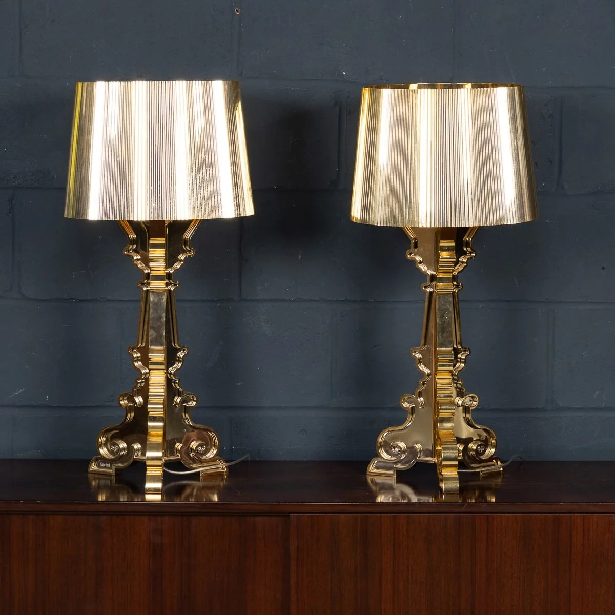 PUSHKINS.COM - B12746 - 21stC PAIR OF ITALIAN 'BOURGIE' TABLE LAMPS BY FERRUCCIO LAVIANI FOR KARTELL - 08.jpg