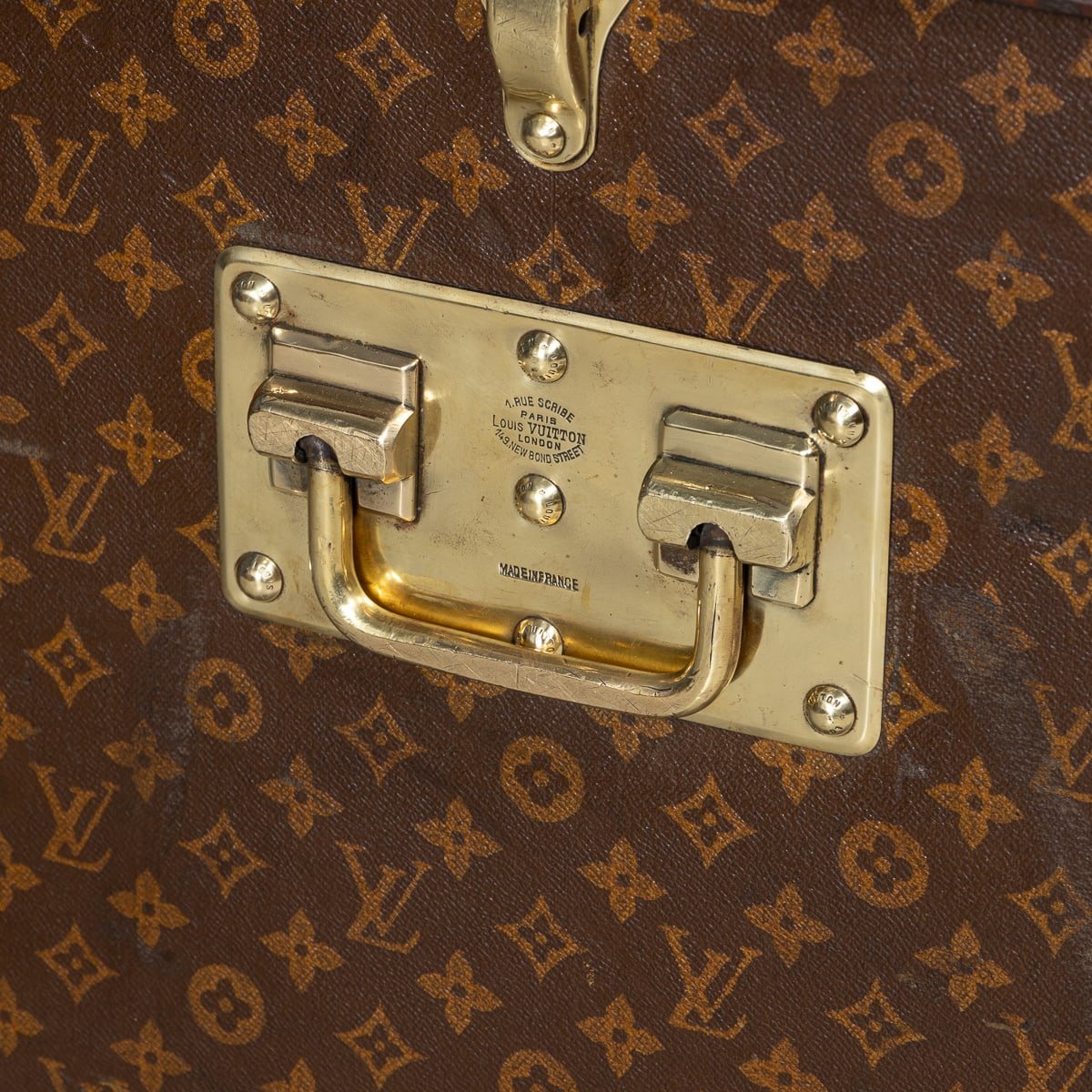PUSHKINS.COM - B11230 - ANTIQUE 20thC LOUIS VUITTON MALLE HAUTE TRUNK IN MONOGRAM CANVAS, FRANCE c.1910 - 32.jpg