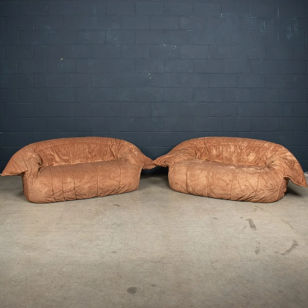 PUSHKINS.COM - B12793 - VINTAGE 20thC PAIR OF FRENCH 'KASHIMA' SOFAS BY MICHEL DUCAROY FOR LIGNE ROSET - 3.jpg