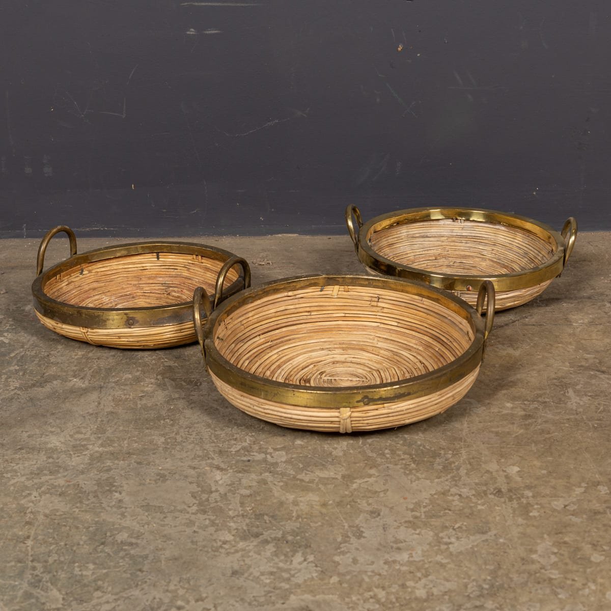 PUSHKINS.COM - Z12480 - VINTAGE 20thC ITALIAN BRASS & BAMBOO BASKETS ATTRIBUTABLE TO GABRIELLA CRESPI - 05.jpg