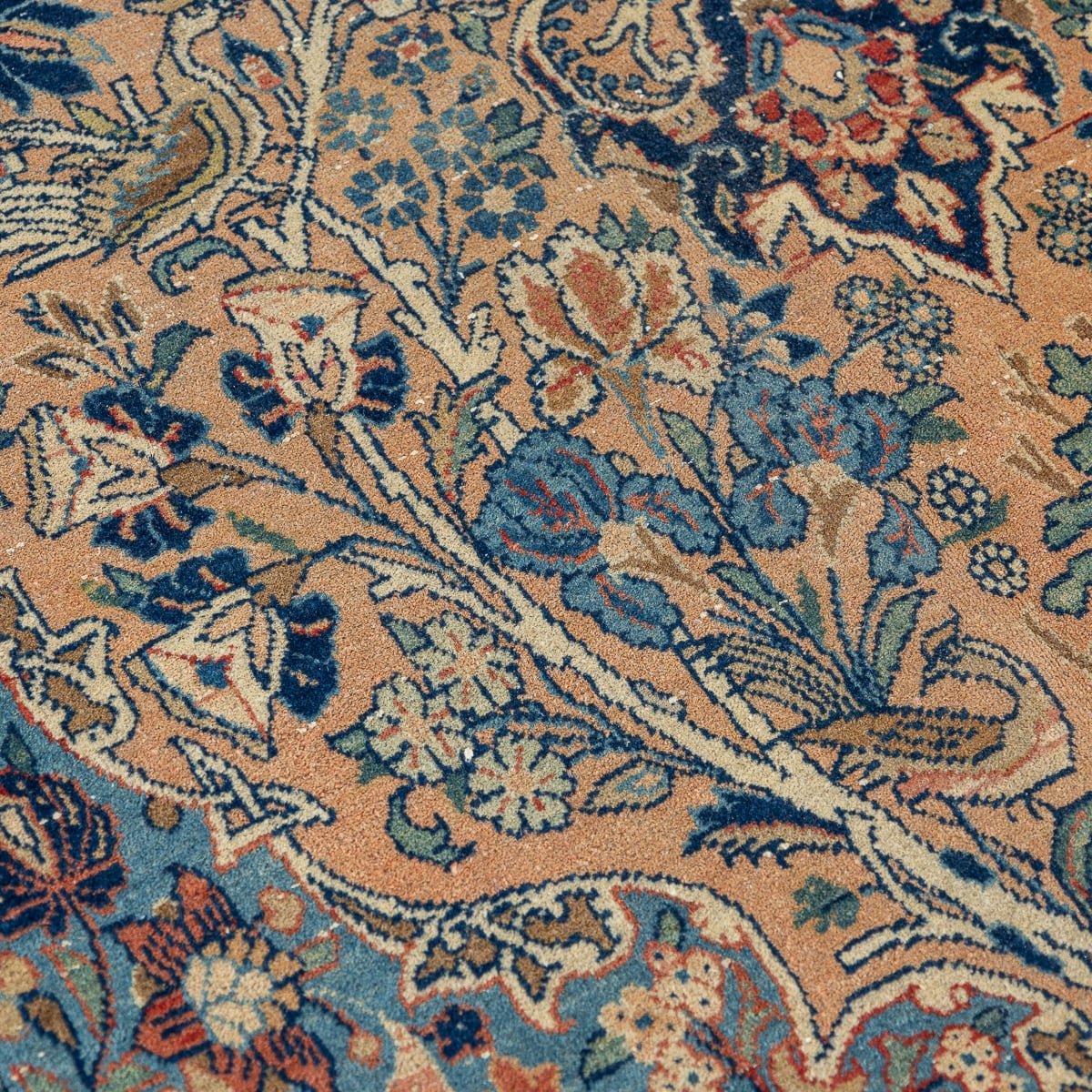 PUSHKIN'S - ANTIQUE 20thC RARE HANDMADE PERSIAN KASHAN RUG c.1900 - 12.jpg