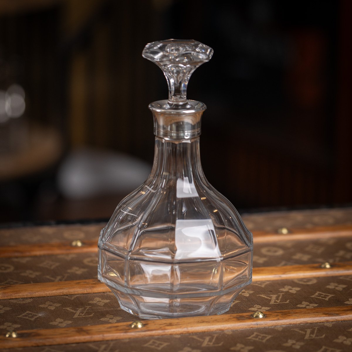 PUSHKINS.COM - D11326 - STUNNING 20thC FRENCH SOLID SILVER & CUT GLASS DECANTER - 03.jpg