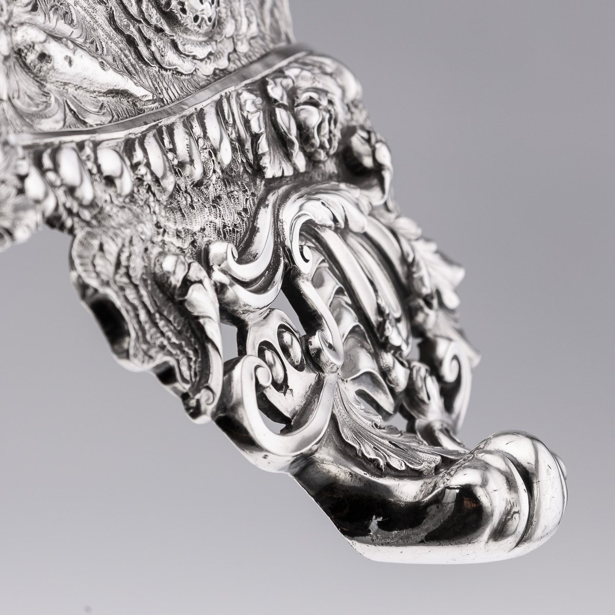 PUSHKINS.COM - B00060 - ANTIQUE 19thC GEORGIAN SOLID SILVER SOUP TUREEN BY EDWARD FARRELL, LONDON c.1823 - 38.jpg