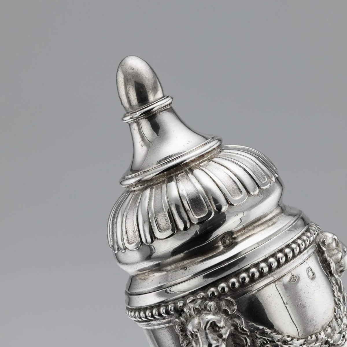 PUSHKINS.COM - N12171 - ANTIQUE 19thC FRENCH SOLID SILVER SALT AND PEPPER MILLS, ODIOT, PARIS c.1880 - 10.jpg