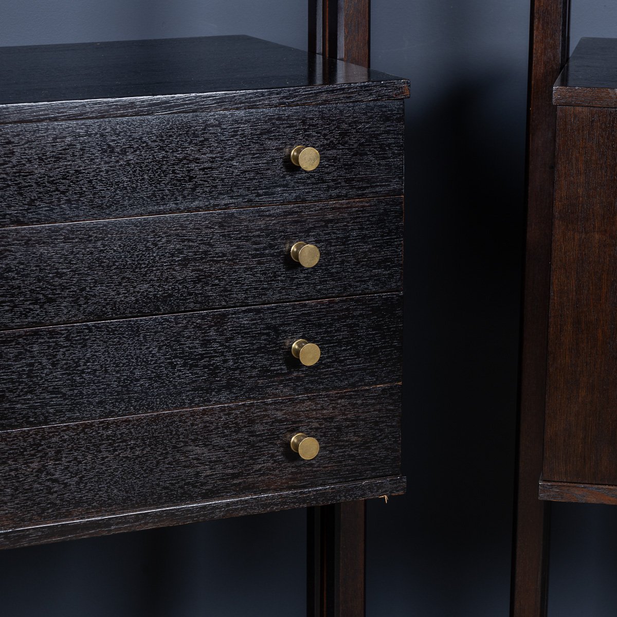 PUSHKINS.COM - D11123 - 20thC PAIR OF ITALIAN EBONISED WOODEN BOOKCASES c.1970 - 07.jpg