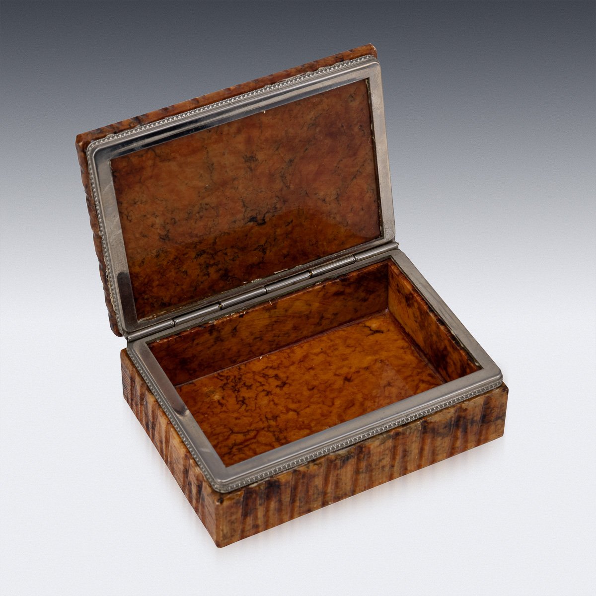 PUSHKINS.COM - D11348 - VINTAGE 20thC ITALIAN ROSSO VERONA MARBLE CIGARETTE BOX c.1960 - 08.jpg