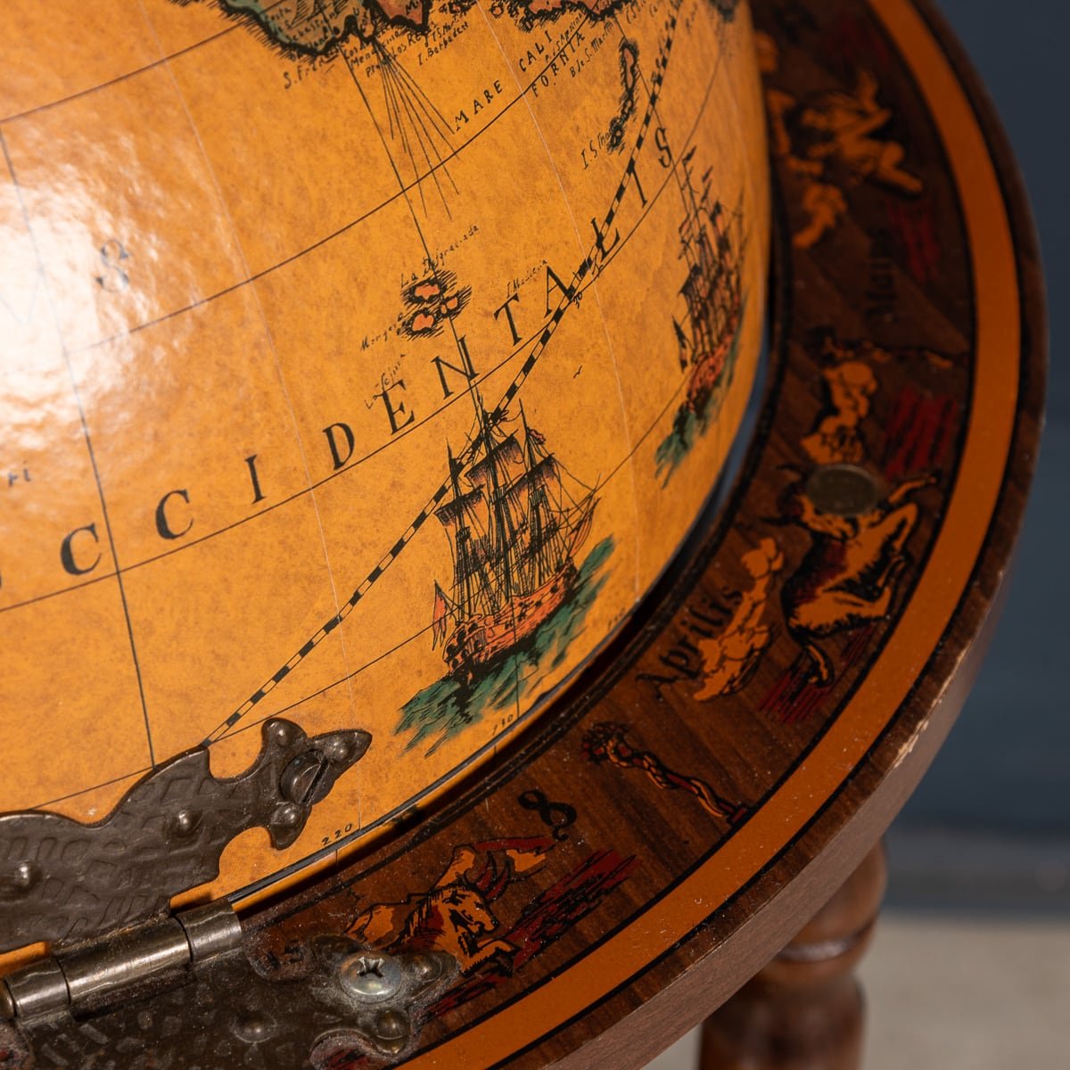 PUSHKIN'S - 20thC FRENCH GLOBE DRINKS TROLLEY c.1970 - 56.jpg