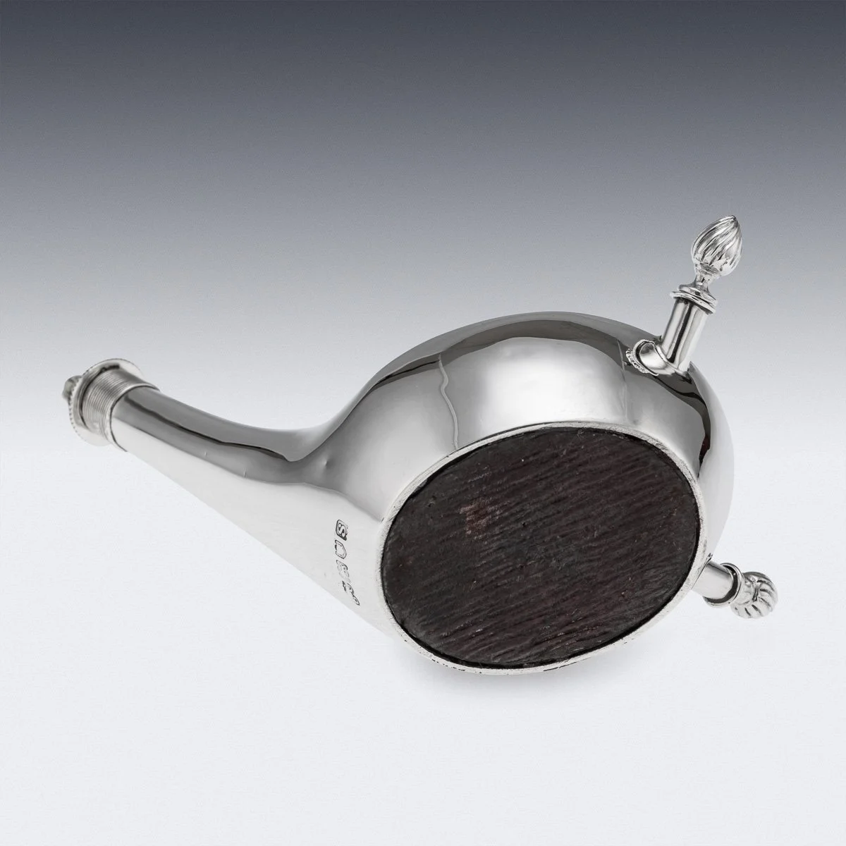 PUSHKINS.COM - J12487 - ANTIQUE 20thC SOLID SILVER 'GOLF DRIVER' CIGAR TABLE LIGHTER, LONDON c.1913 -11.jpg