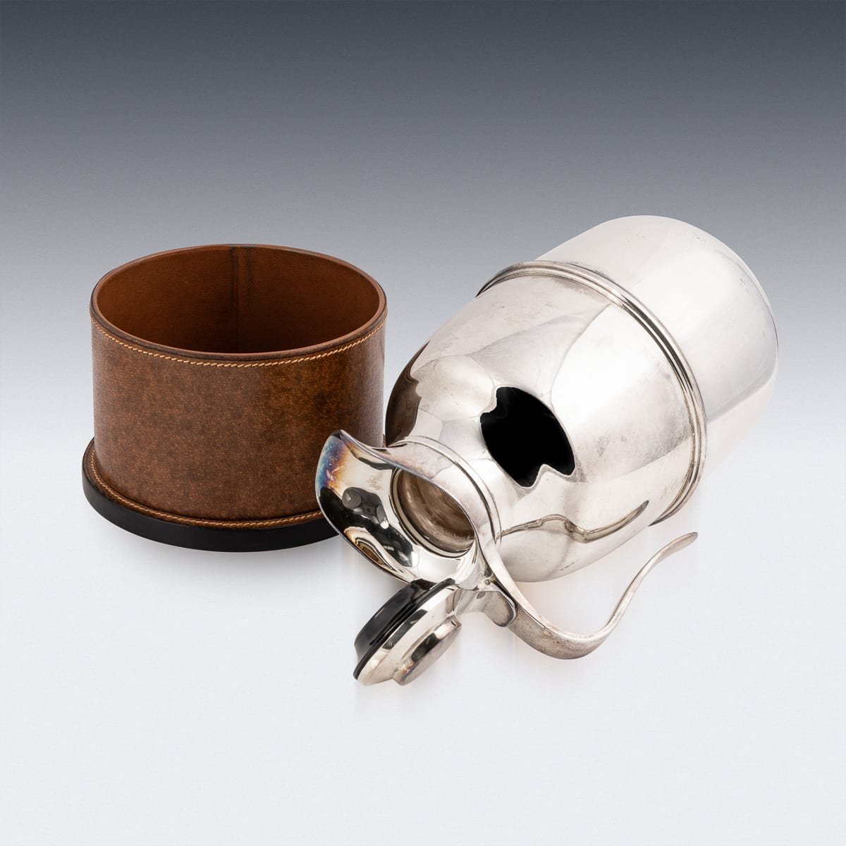 PUSHKINS.COM - B11832 - VINTAGE 20thC ITALIAN SILVER PLATED HOT WATER FLASK BY GUCCI c.1980 - 06.jpg