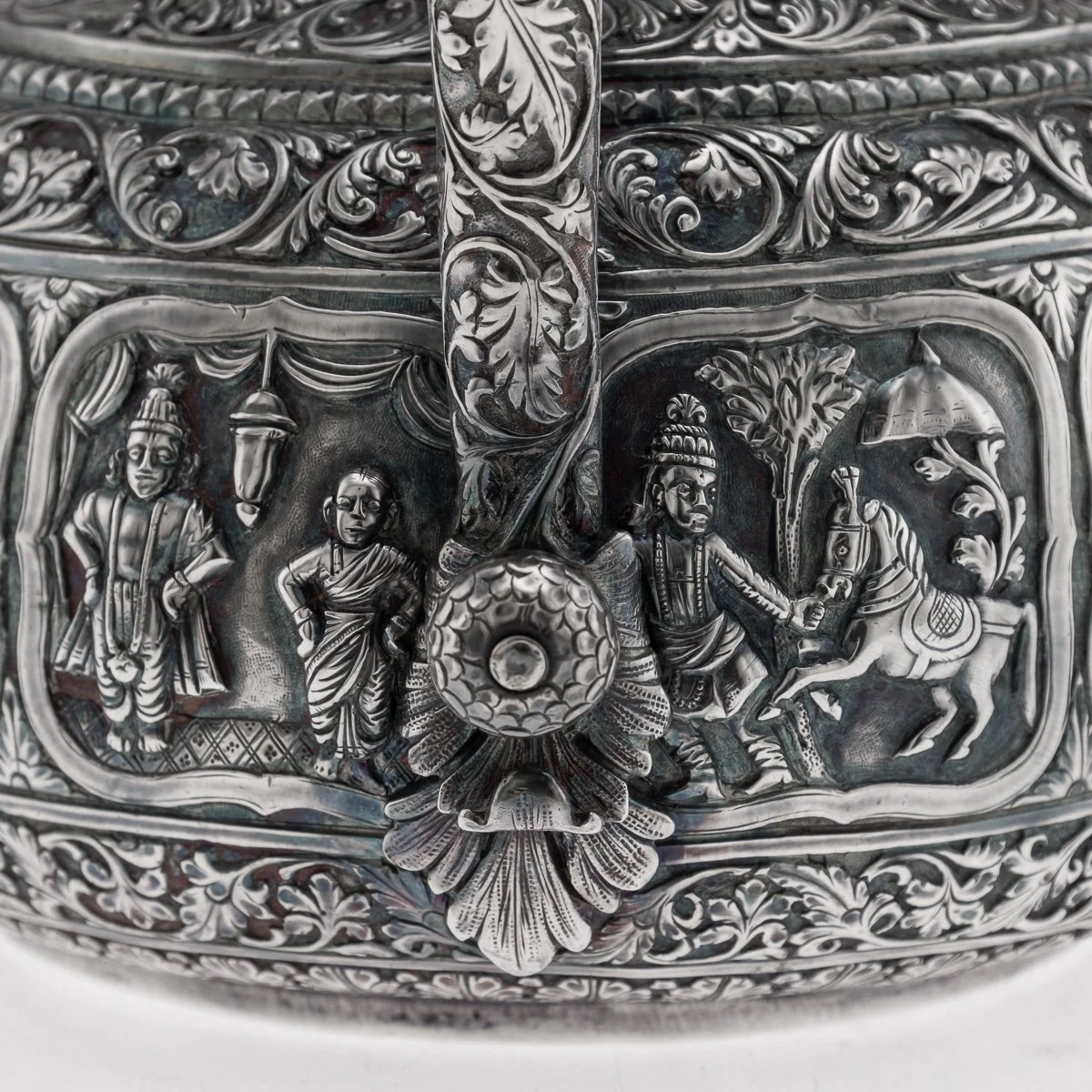 PUSHKINS.COM - A00112 - ANTIQUE 19thC INDIAN SOLID SILVER WATER EWER, POONA c.1880 - 33.jpg