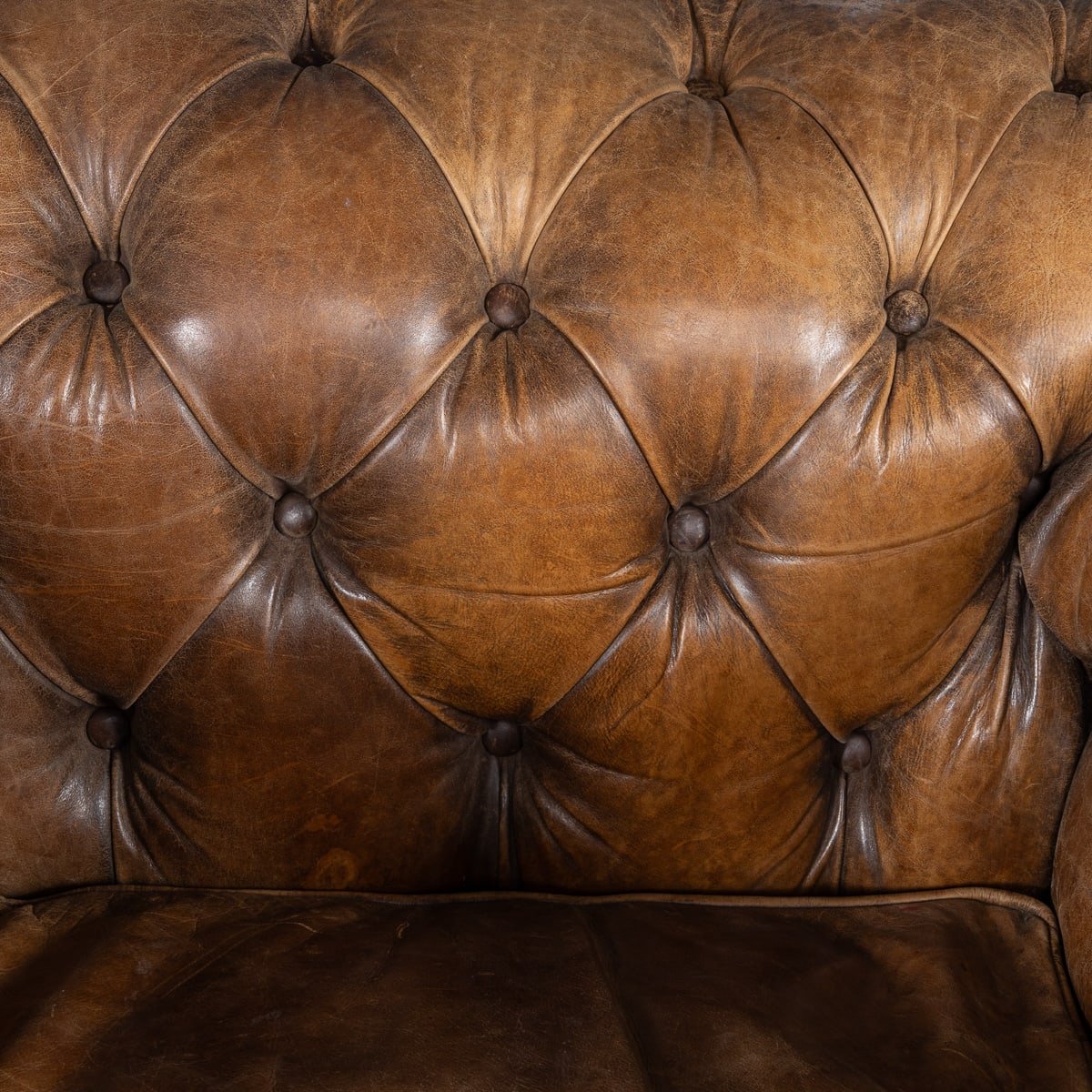 PUSHKINS.COM - B11240 - VINTAGE 20thC ENGLISH BROWN LEATHER CHESTERFIELD ARMCHAIR BY HALO - 25.jpg