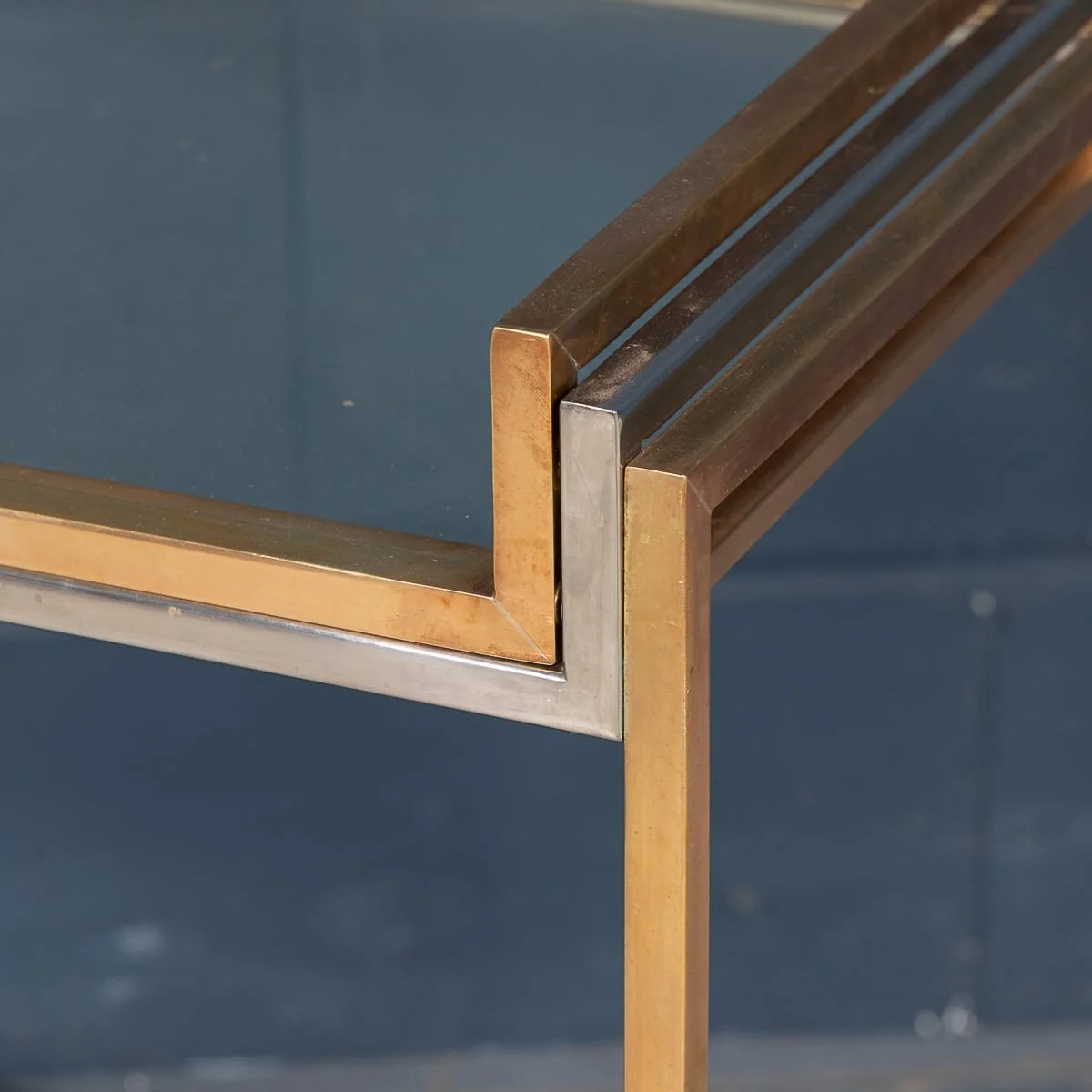 PUSHKINS.COM - B12048 - 20thC BRASS & CHROME DRINKS TROLLEY WITH TRAY BY BELGO CHROM, BELGIUM c.1970 - 14.jpg