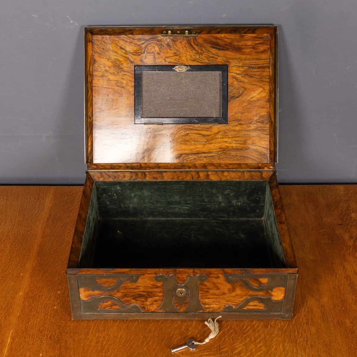 PUSHKINS.COM - Z12426 - ANTIQUE 19thC BURR WALNUT MOZARTS "DON GIOVANNI" MANUSCRIPT BOX - 10.jpg
