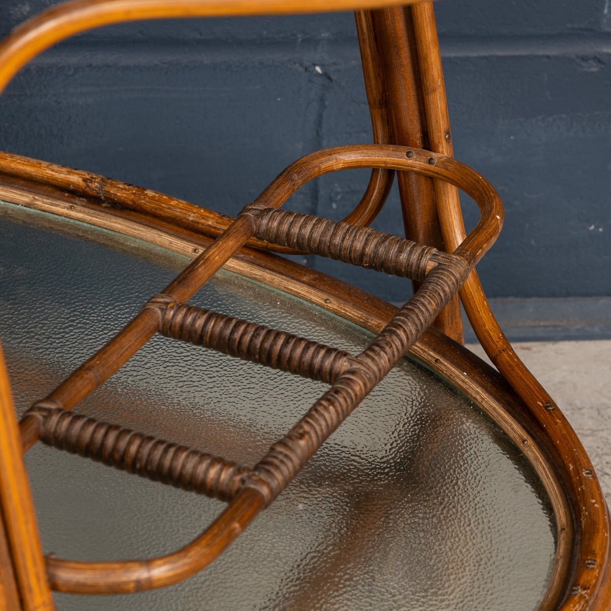 PUSHKIN'S - 20thC ITALIAN BAMBOO DRINKS TROLLEY c.1970 - 16.jpg