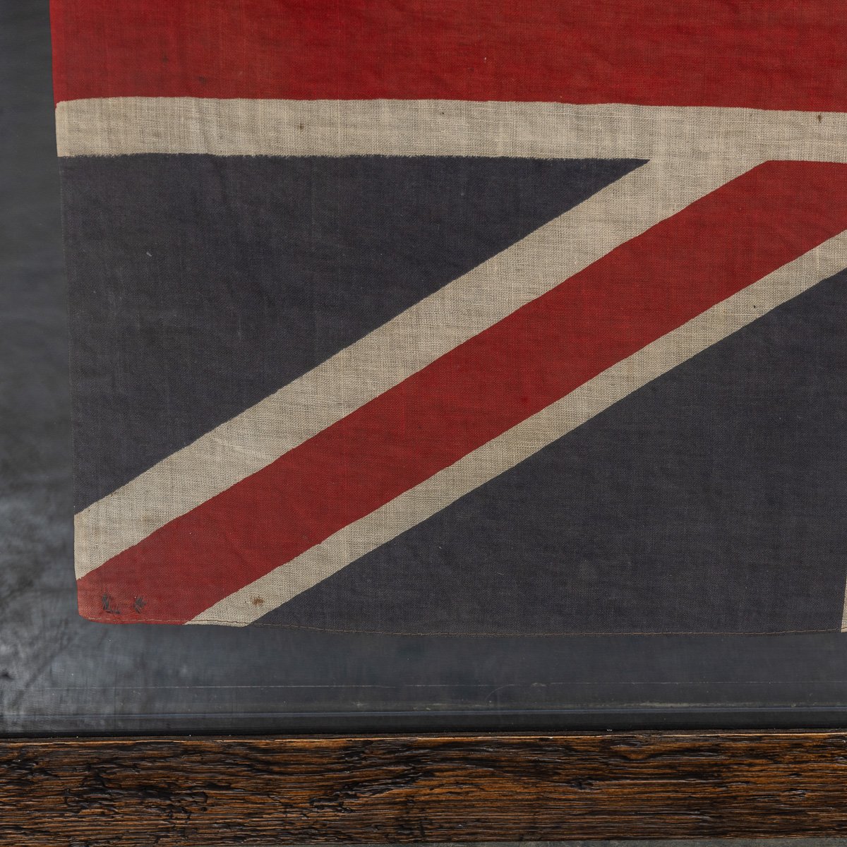 PUSHKINS.COM - D11341 - VINTAGE 20thC GLASS TO GLASS FRAMED UNION FLAG c.1940 - 09.jpg