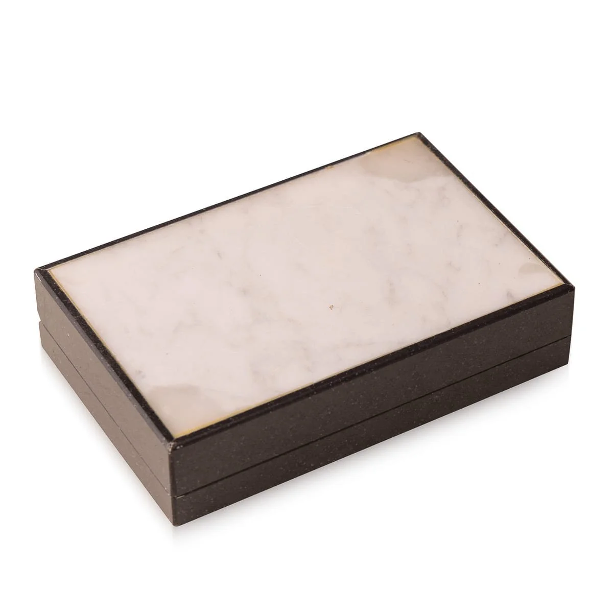 PUSHKINS.COM - D11817 - VINTAGE 20thC ITALIAN NERO GRANITE STONE BOX c.1960 - 7.jpg