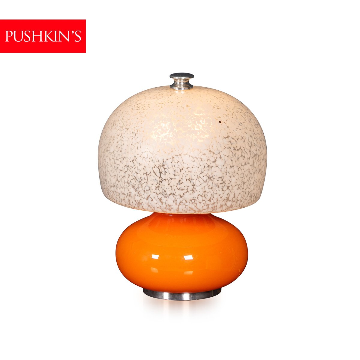 PUSHKINS.COM - B12360 - VINTAGE 20thC ITALIAN MURANO GLASS "MUSHROOM" TABLE LAMP c.1970 - 02.jpg