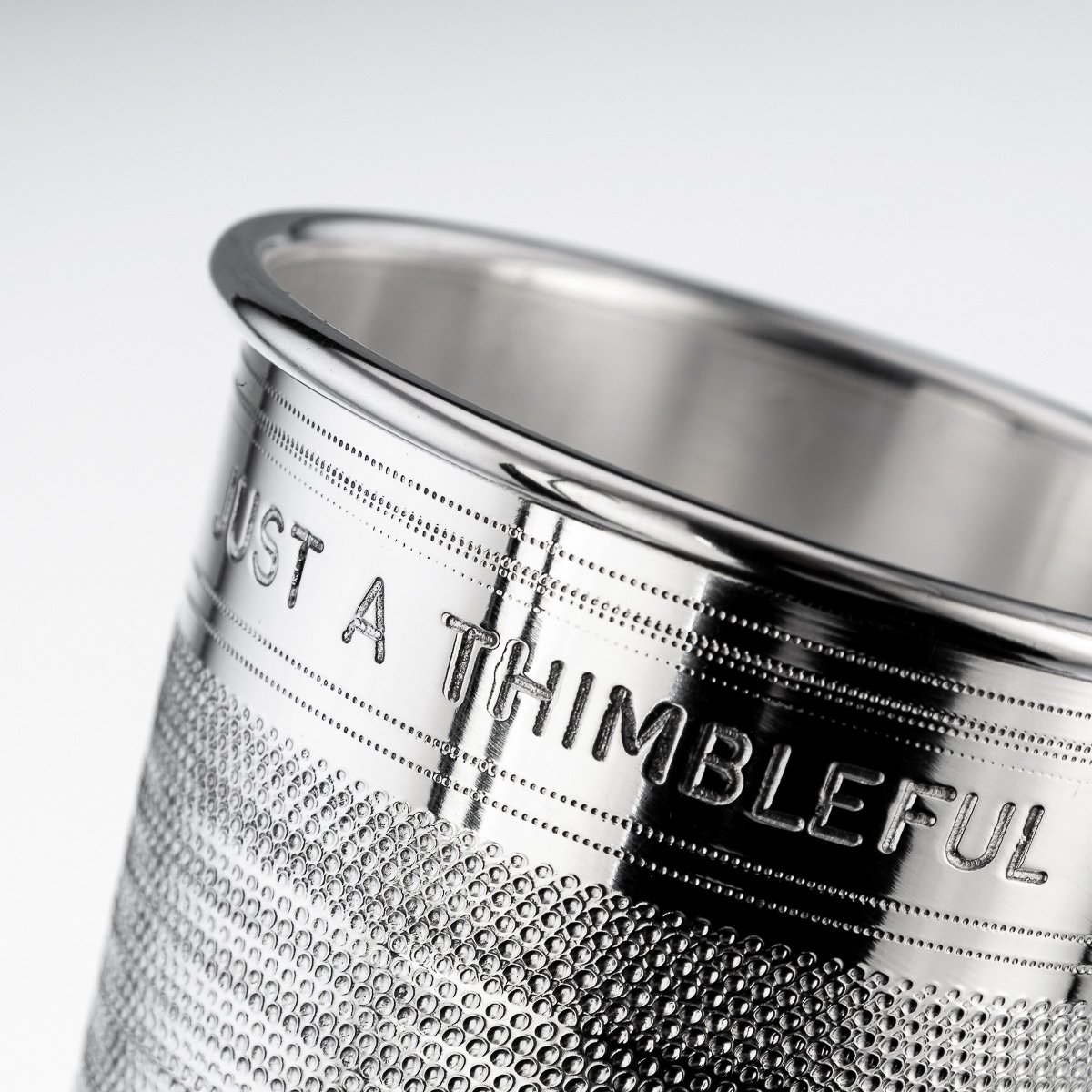 PUSHKINS.COM - A8855 - PAIR OF MID 20thC ENGLISH SILVER PLATED 'JUST A THIMBLEFUL' BEAKERS c.1950 - 12.jpg