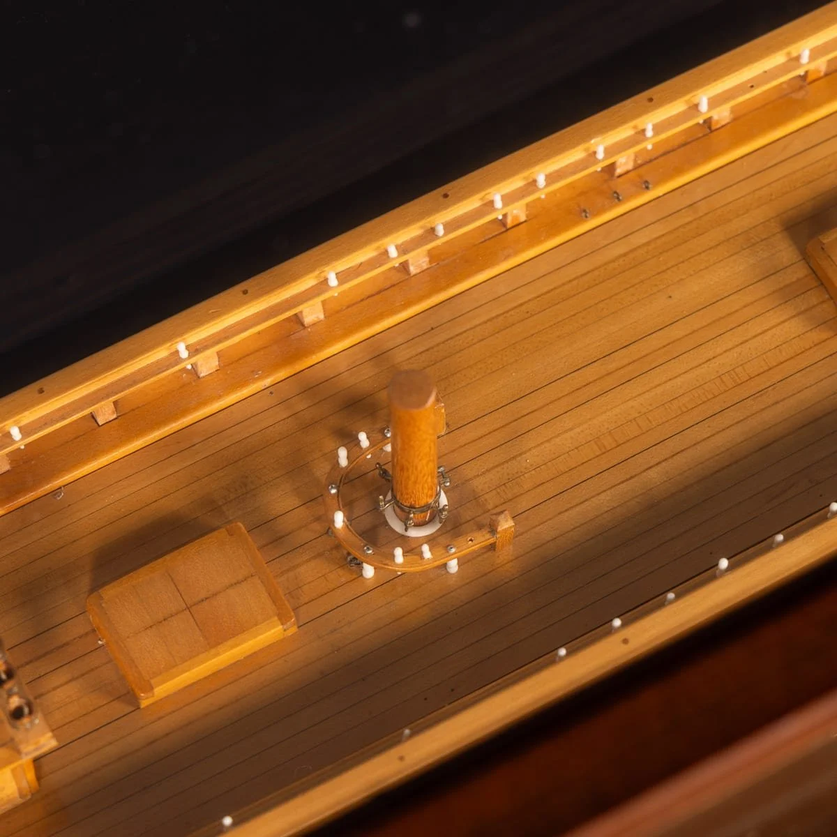 PUSHKINS.COM - B11858 - 20thC MARITIME CLUB HOUSE CASED PLANKED & FRAMED SHIP MODEL BY A. KAUSEN c.1934 - 17.jpg