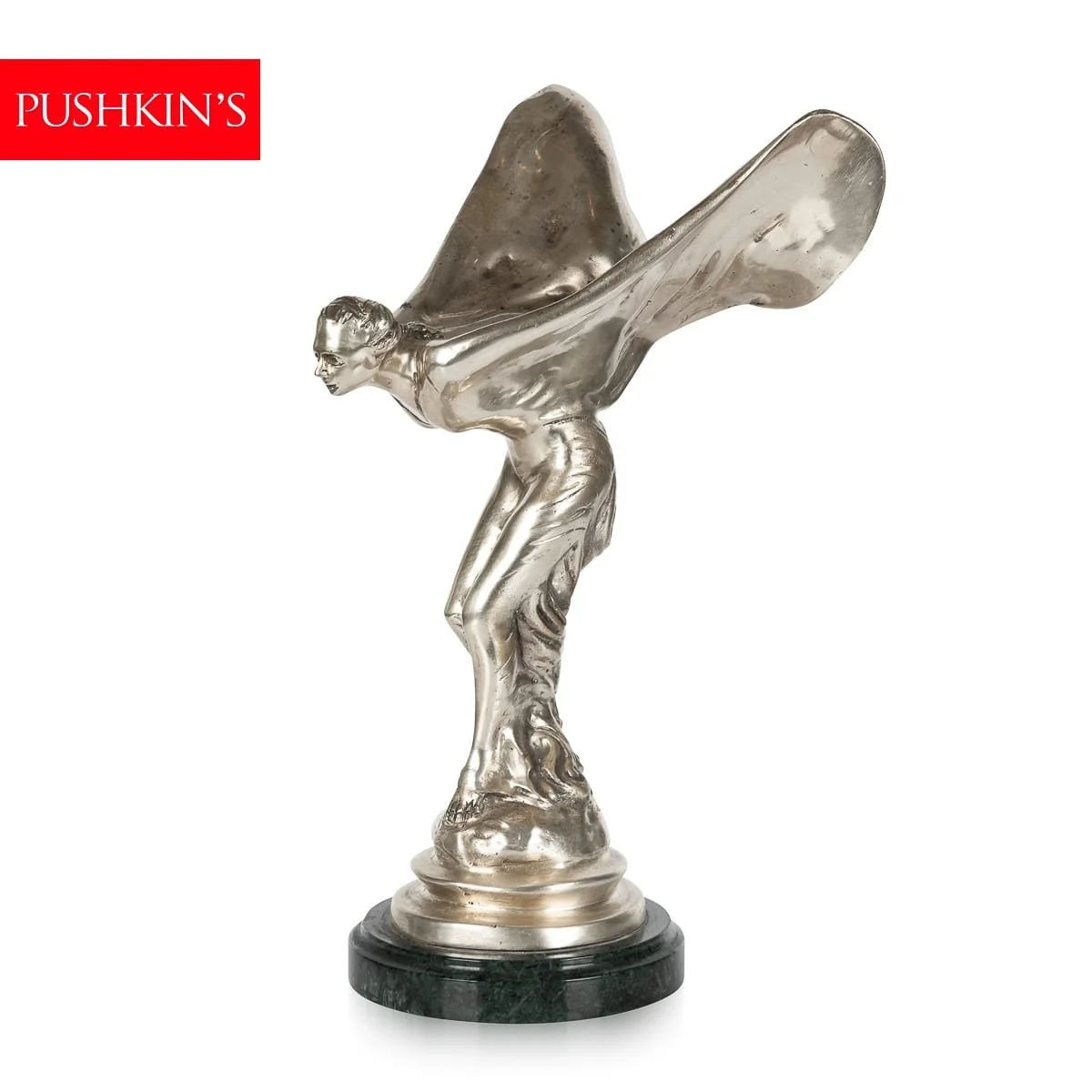 PUSHKINS.COM - A00054 - 20thC ROLLS ROYCE 'SPIRIT OF ECSTASY' STATUE - 02.jpg