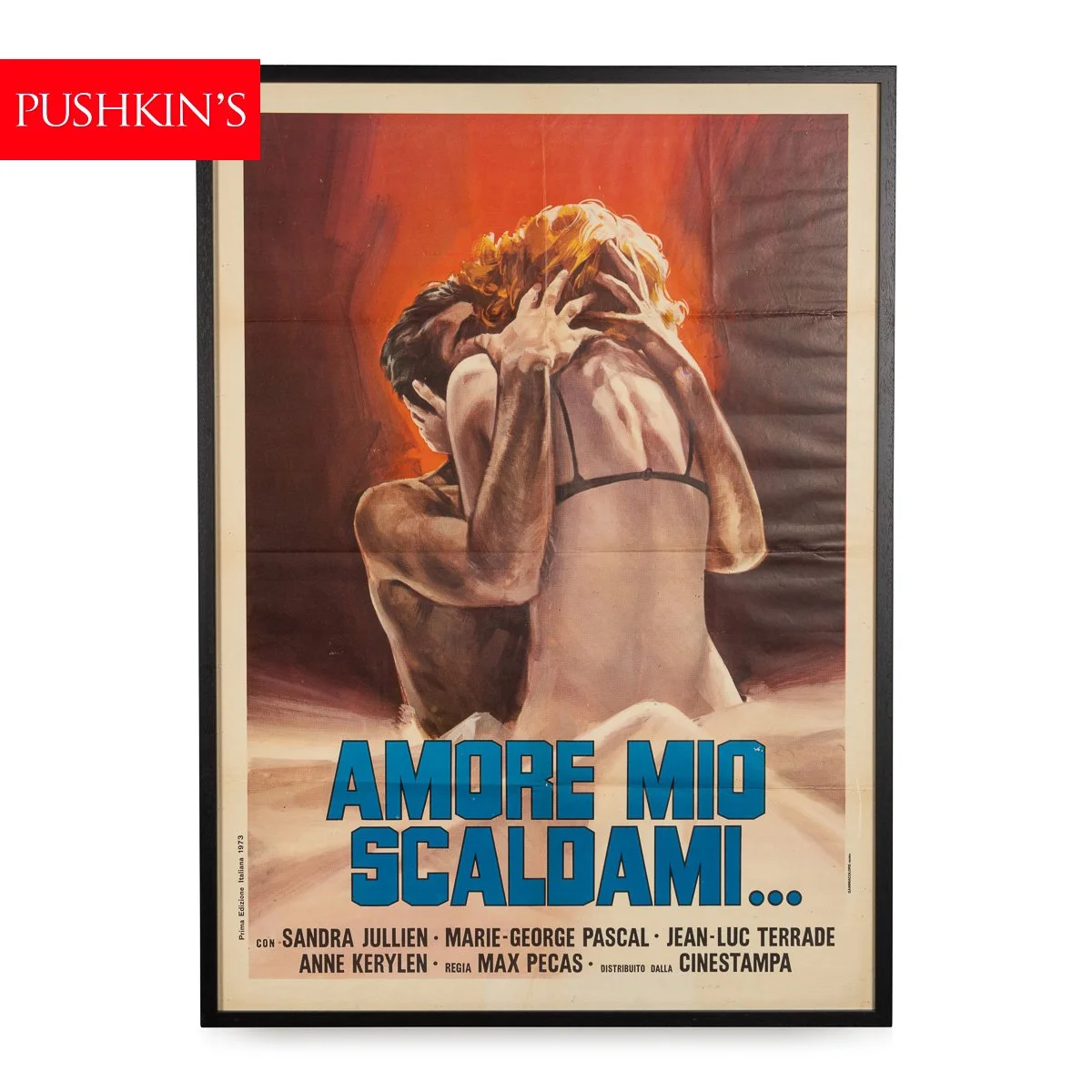 PUSHKINS.COM - B12325 - VINTAGE 20thC ITALIAN FILM POSTER FOR "AMORE MIO SCALDAMI..." c.1973 - 02.jpg