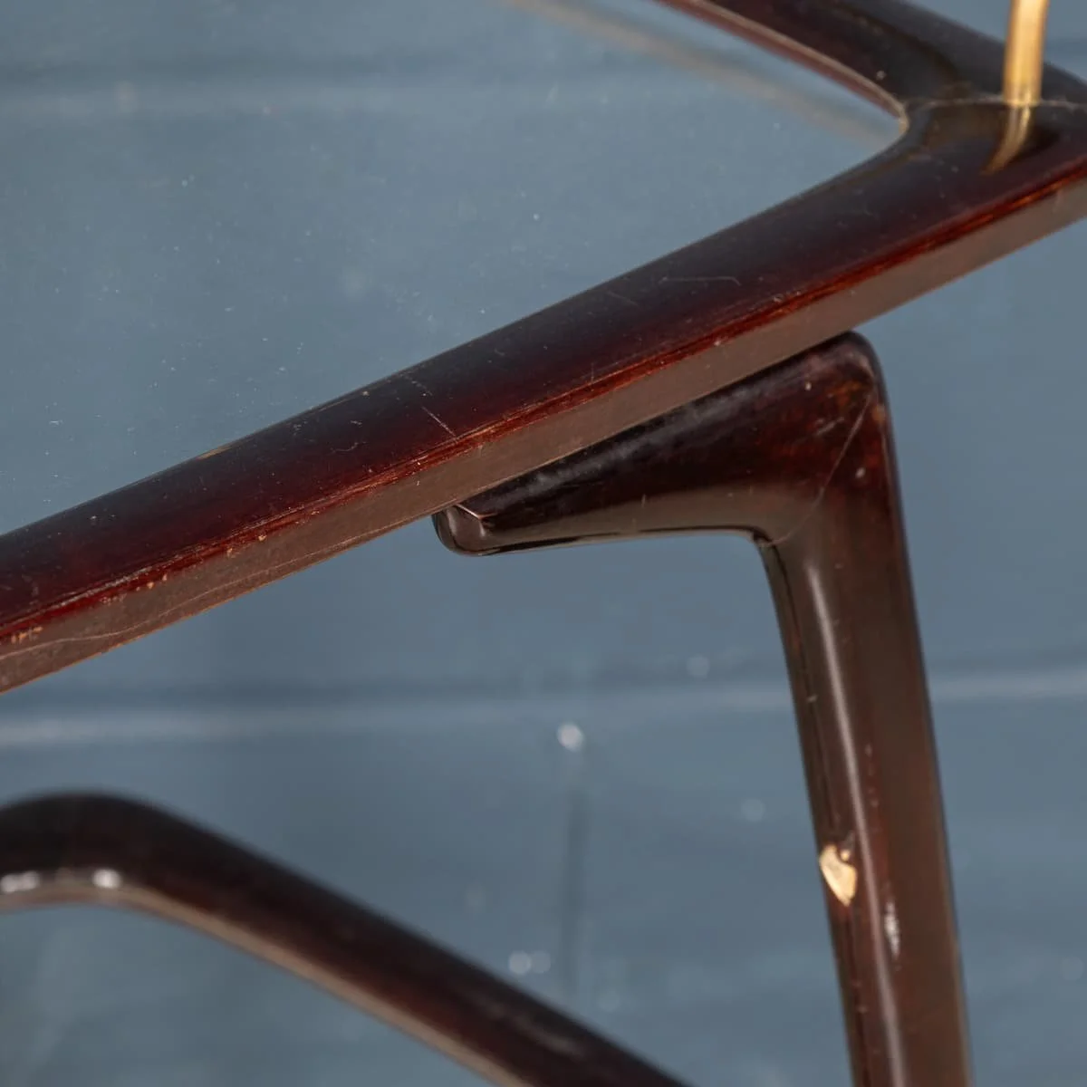 PUSHKINS.COM - B12387 - VINTAGE 20thC ITALIAN BRASS & WOOD DRINKS TROLLEY c.1960 - 11.jpg