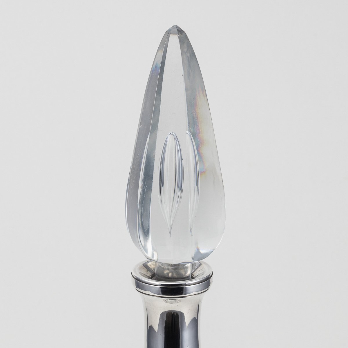 PUSHKINS.COM - D11163 - STUNNING 20thC FRENCH ART DECO SOLID SILVER & BACCARAT CRYSTAL DECANTER c.1920 - 07.jpg