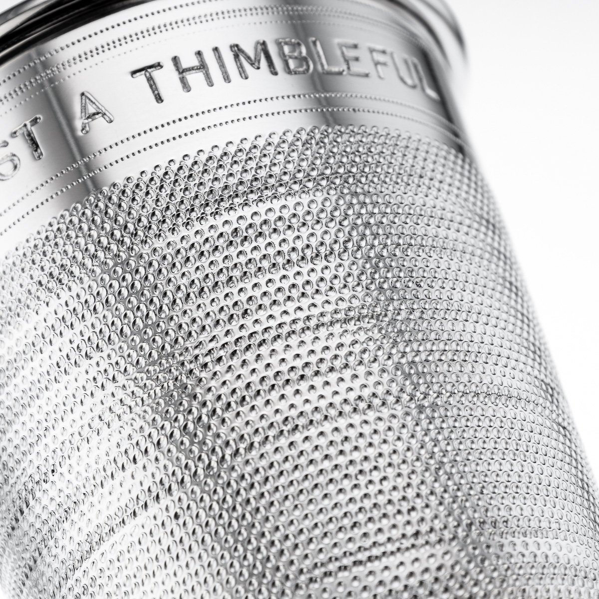 PUSHKINS.COM - A8855 - PAIR OF MID 20thC ENGLISH SILVER PLATED 'JUST A THIMBLEFUL' BEAKERS c.1950 - 13.jpg