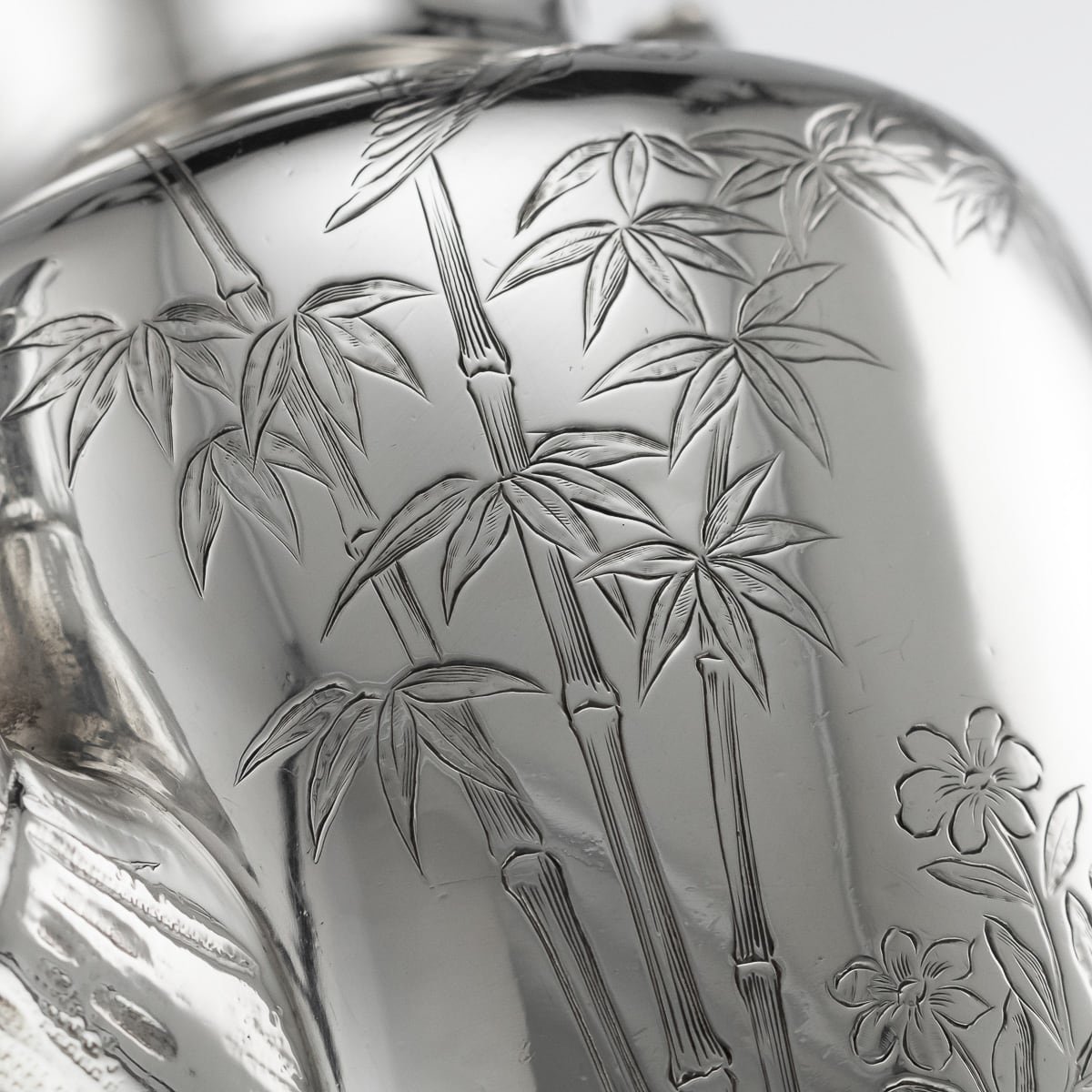 PUSHKINS.COM - ANTIQUE 19thC VICTORIAN AESTHETIC MOVEMENT SOLID SILVER TEA SERVICE c.1880 - 49.jpg
