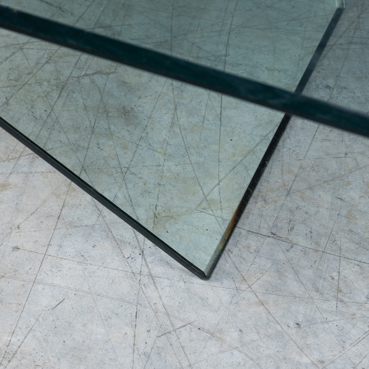 PUSHKINS.COM - B11292 - VINTAGE 20thC ITALIAN %22RUBINO%22 BENT GLASS COFFEE TABLE BY SO.VE.T. c.1990 - 08.jpg
