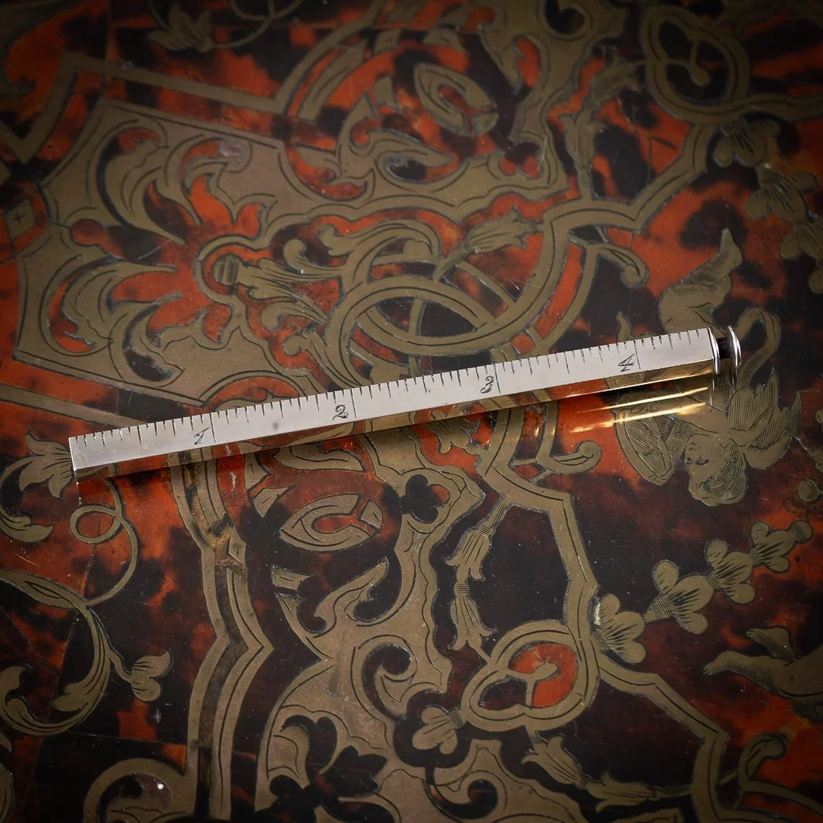 PUSHKINS.COM - J9832 - ANTIQUE 19thC AMERICAN SOLID SILVER DRAUGHTSMAN'S EXTENDING RULER c.1897 - 03.jpg