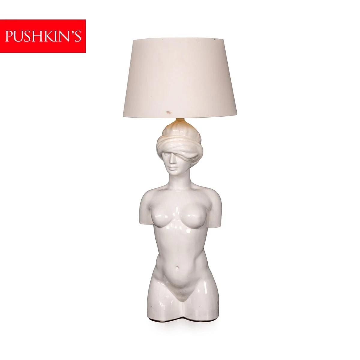 PUSHKINS.COM - B11852 - 20thC ITALIAN CERAMIC TABLE LAMP BY GIULIO CINIGLIA FOR VIVAI DEL SUD c.1970 - 02.jpg