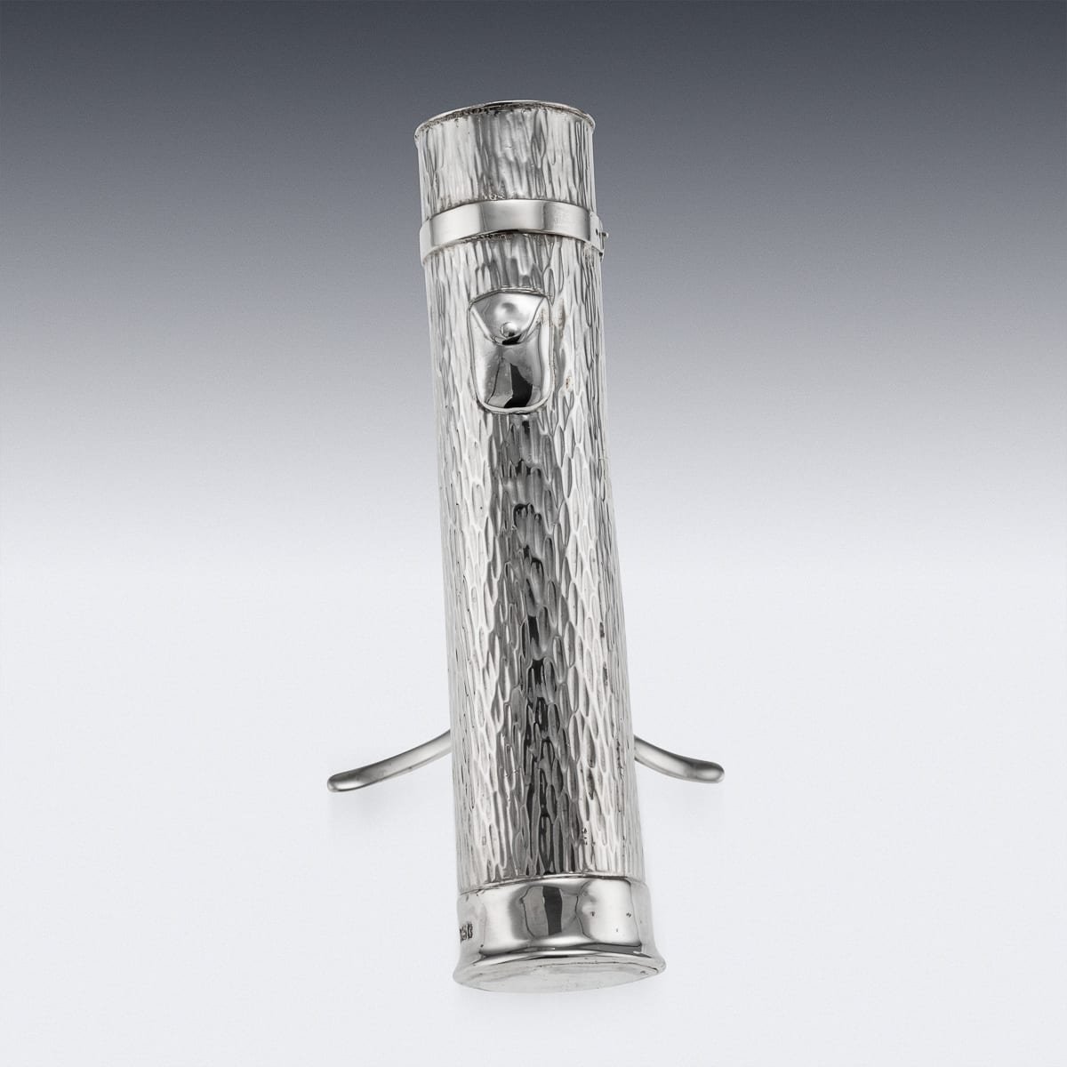 PUSHKINS.COM - J11894 - ANTIQUE 20thC ENGLISH SOLID SILVER 'GOLF BAG' CIGAR HOLDER, SHEFFIELD c.1909 - 09.jpg