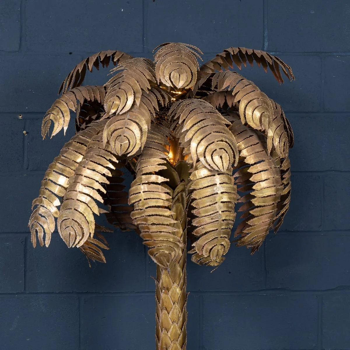 PUSHKINS.COM - B12013 - 20thC FRENCH PALM TREE FLOOR LAMP, CHRISTIAN TECHOUEYRES FOR MAISON JANSEN c1970 - 09.jpg