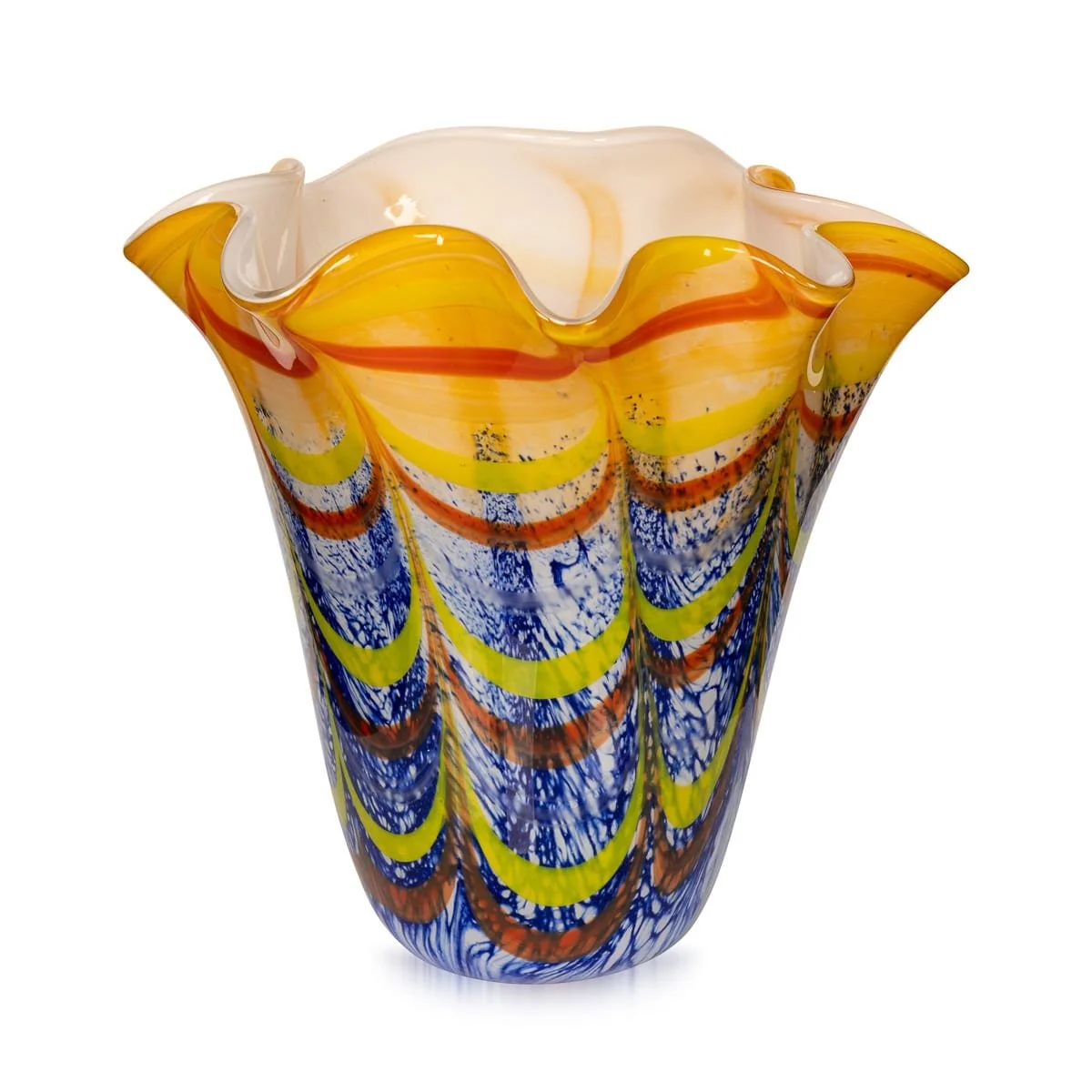 PUSHKINS.COM - B11823 - VINTAGE 20thC ITALIAN HAND BLOWN GLASS VASE, MADE IN MURANO - 07.jpg