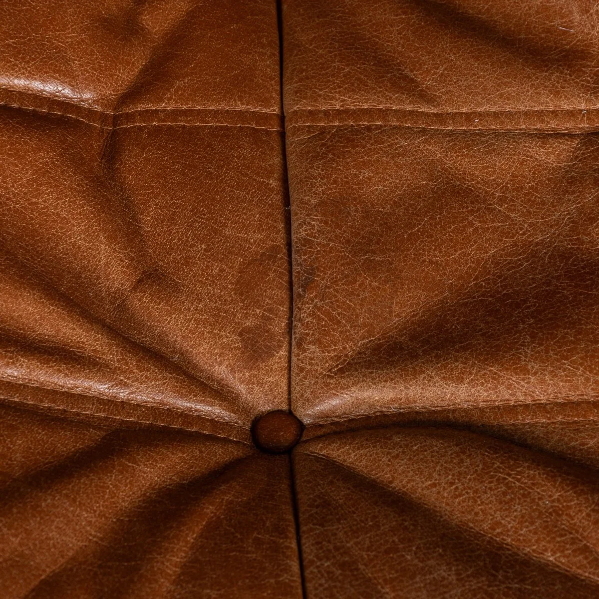 PUSHKIN'S - 21stC BROWN LEATHER %22TOGO%22 TWO SEATER SOFA BY MICHEL DUCAROY FOR LIGNE ROSET - 20.jpg