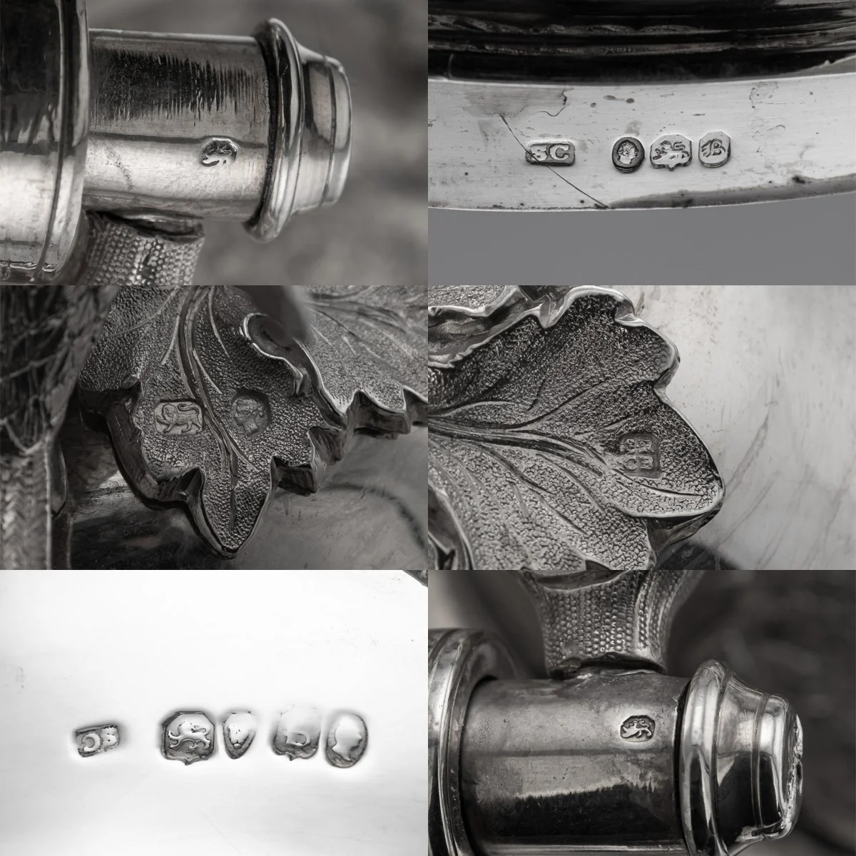 PUSHKINS.COM - A00124 - ANTIQUE 19thC WILLIAM IV SOLID SILVER HOT WATER KETTLE : SAMOVAR, LONDON c.1837 - 40.jpg