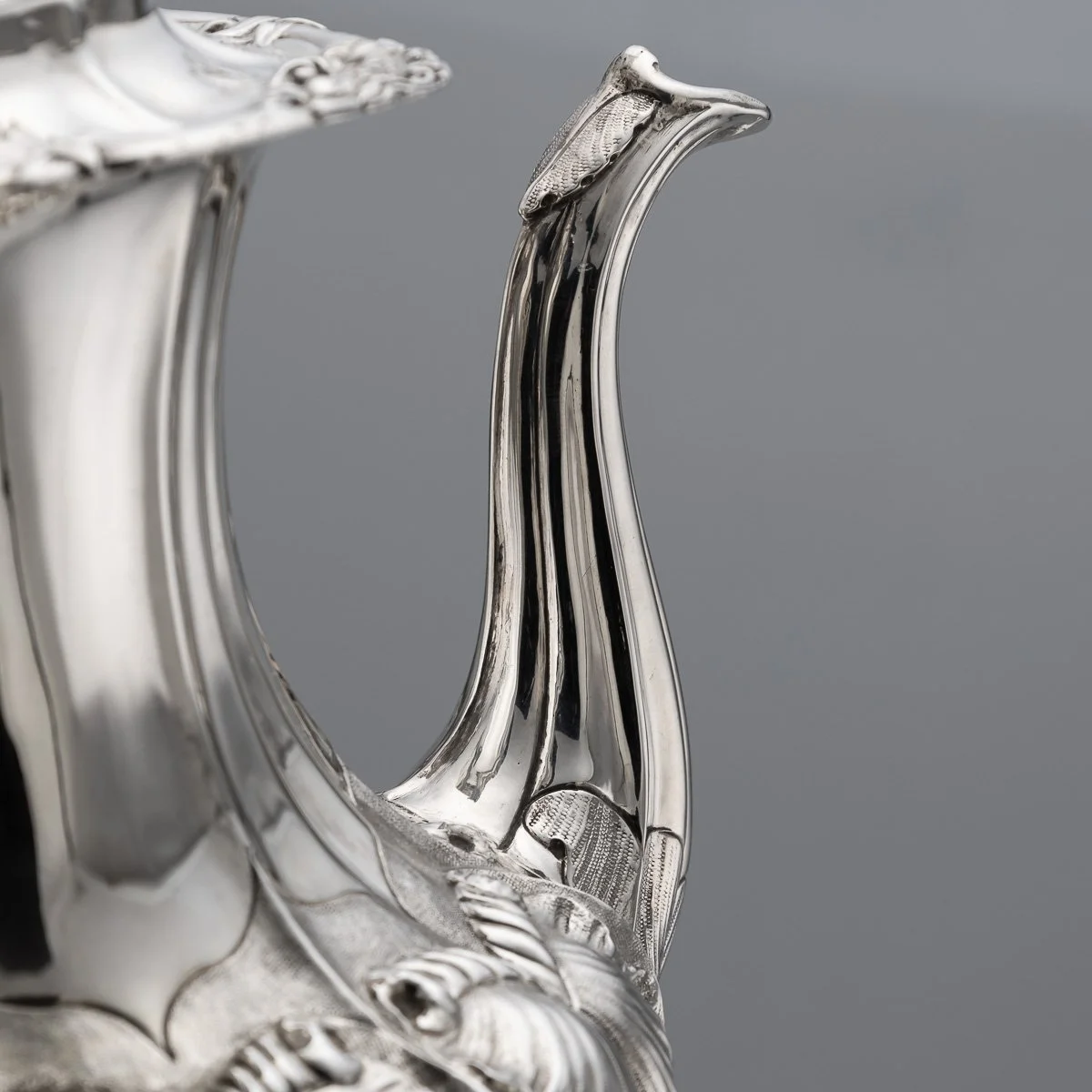 PUSHKINS.COM - A00097 - ANTIQUE 19thC VICTORIAN SOLID SILVER FOUR PIECE TEA SET, LONDON c.1854 - 13.jpg