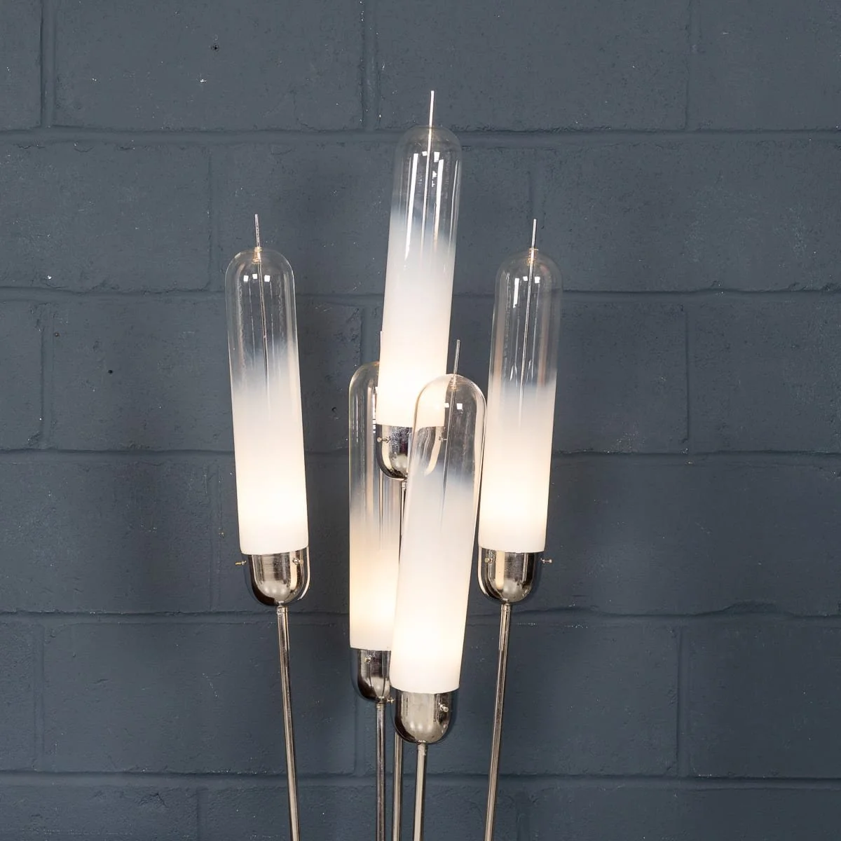 PUSHKINS.COM - B12002 - 20thC ITALIAN FIVE LIGHT MURANO GLASS LAMP BY CARLO NASON FOR MAZZEGA c.1970 - 05.jpg