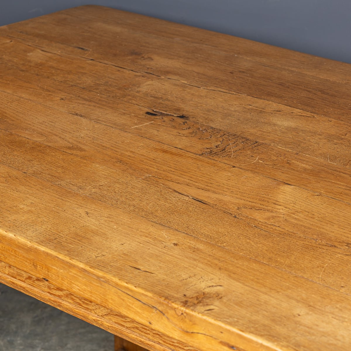 PUSHKINS.COM - ANTIQUE 20thC SPANISH OAK REFECTORY TABLE c.1900 - 15.jpg
