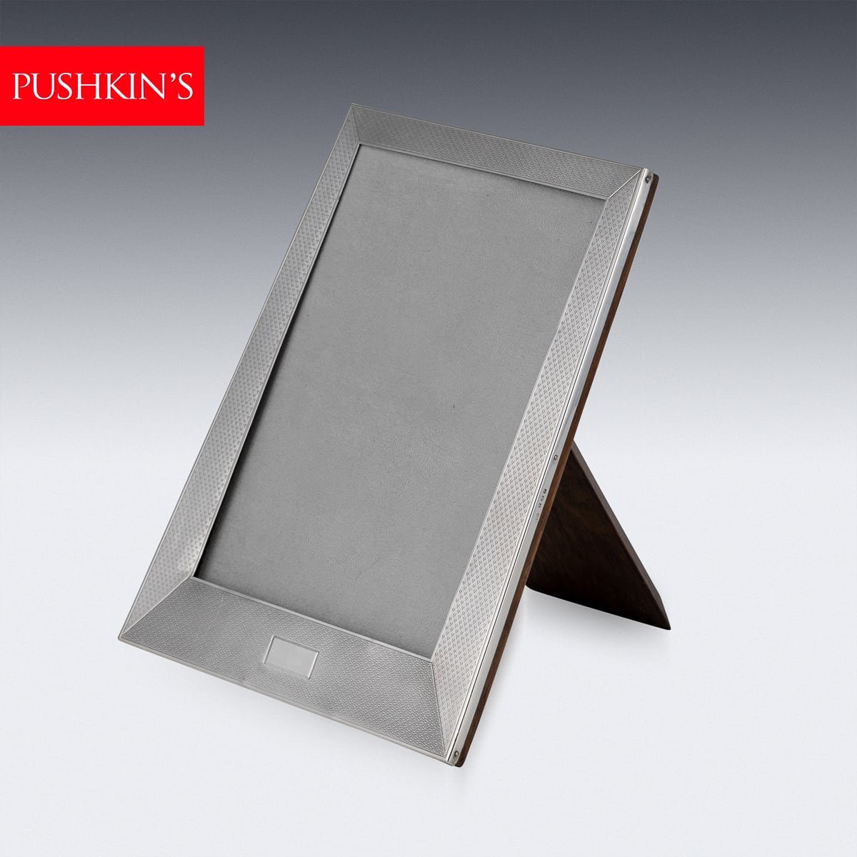 PUSHKIN'S - ART DECO 20thC ENGLISH SOLID SILVER PHOTO FRAME, BIRMINGHAM c.1930 - 1.jpg