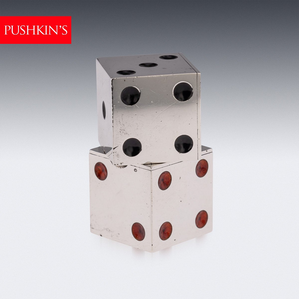 PUSHKINS.COM - J9840 - ANTIQUE 20thC SCOTTISH SILVER & ENAMEL DICE CONDIMENTS, HAMILTON & INCHES c.1911 - 02.jpg