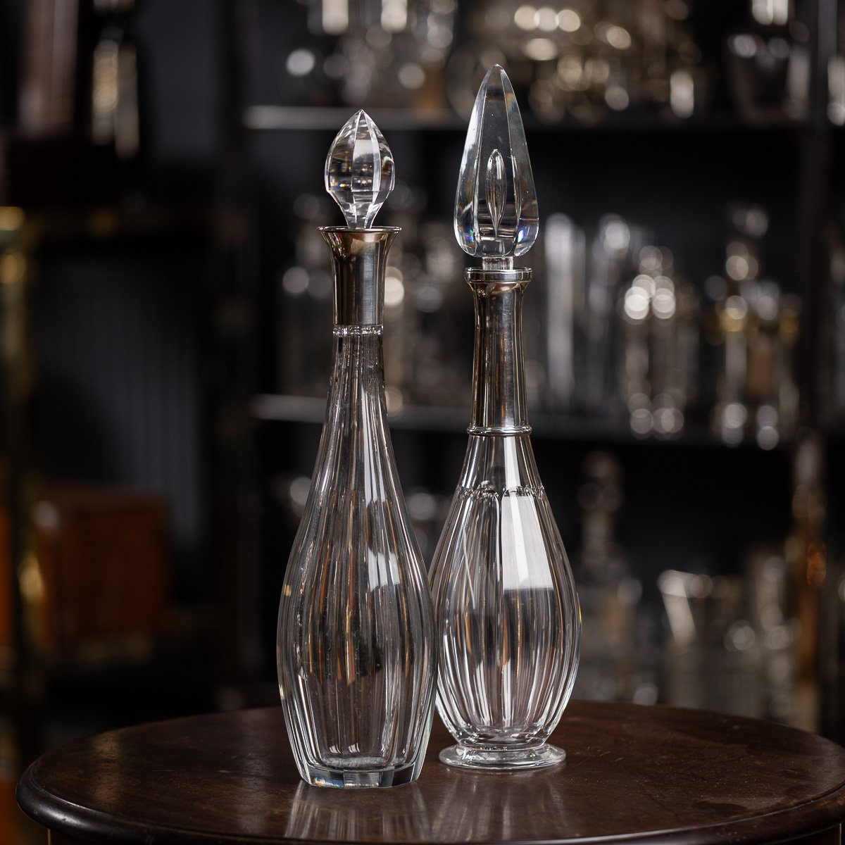 PUSHKINS.COM - D11164 - STUNNING 20thC FRENCH ART DECO SOLID SILVER & CUT GLASS DECANTER c.1920 - 03.jpg